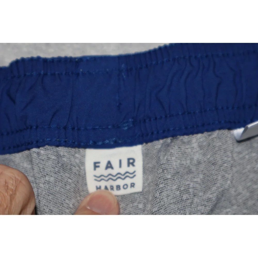Fair Harbor Lined Swim Trunks Mens Medium Blue The Anchor Board Shorts Recycled